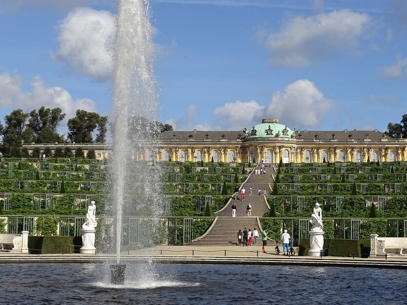 Tagesausflug nach Potsdam, Schloss Sanssouci, Park