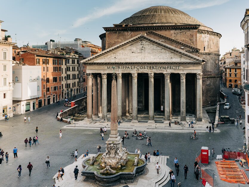 Städtereise, Busreise Rom, Italien, Rundgang Rom der Neuzeit, Pantheon, Piazza della Rotanda