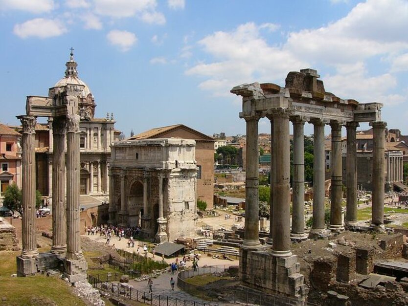 Städtereise, Busreise Rom, Italien, Rundgang antikes Rom, Forum Romanum